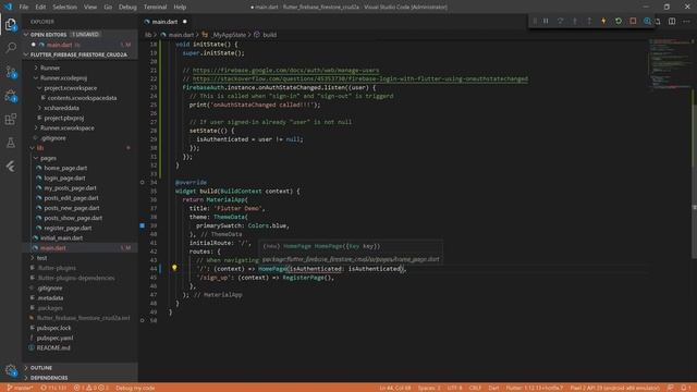 10-01 one level props down - Flutter, Firebase Auth and Firestore CRUD Tutorial смотреть онлайн