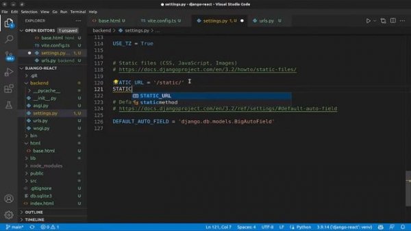 Django & React JS How To Integrate React Into Your Django Project | Full Stack Web App Tutorial
