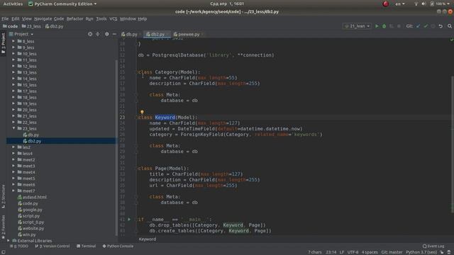Lesson 23 Databases Raw SQL Peewee ORM CRUD смотреть онлайн