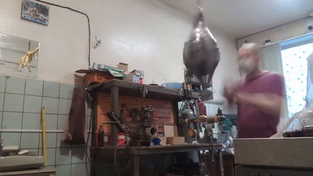 Самодельная груша на резинке (3 месяц, уже сыпится) смотреть онлайн