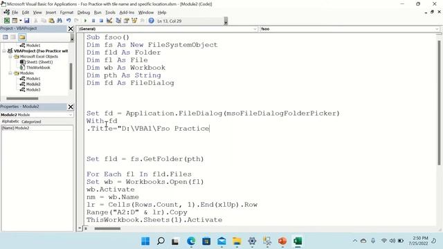 File Dialog with Title and Specific Location смотреть онлайн