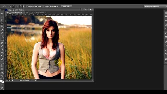 Adobe Photoshop CS6. Меняем фон смотреть онлайн