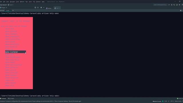 06 05 artisan in laravel смотреть онлайн