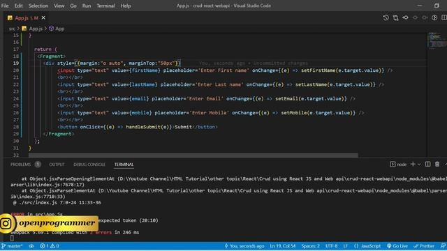 CRUD Operations Using Web API Entity Framework and React JS смотреть онлайн