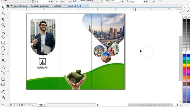 Brochures, flyers design in Coreldraw смотреть онлайн