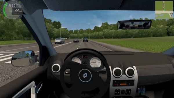 City Car Driving - Renault Logan Steering Wheel