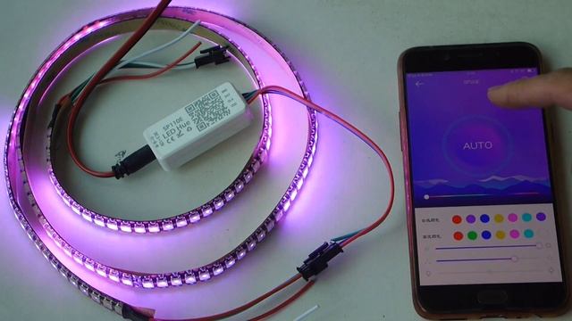 SP110E WS2812B LED CONTROLLER Bluetooth APP смотреть онлайн