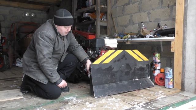 Обзор самодельной снеговой лопаты для мотоблока. Нюансы изготовления. смотреть онлайн