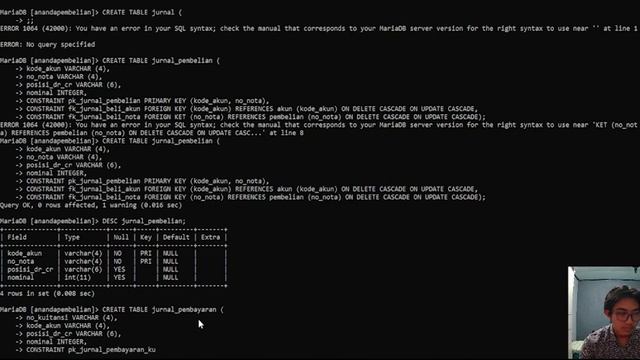 MySQL Pembuatan database DDL_kelompok 1 _ 2B (More Information In Description) смотреть онлайн