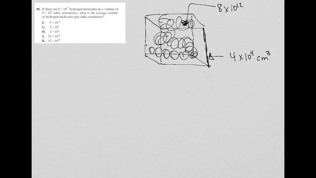 If there are 8 x 10^12 hydrogen molecules in a volume of 4 x 10^4 cubic centimeters, what is the... смотреть онлайн