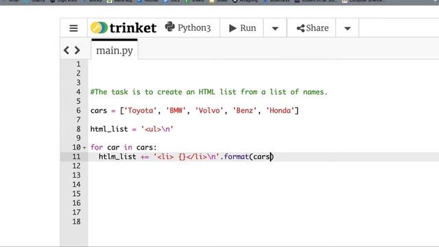 Creating automatic html list using python смотреть онлайн