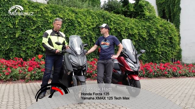 Honda Forza 125 vs. Yamaha Xmax 125 Tech Max: Maxiskútrová lekce japonštiny смотреть онлайн