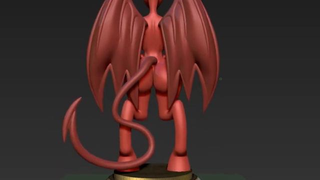 Demon queen Lucia 3d model turntable смотреть онлайн