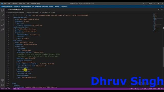 AWS Cloudformation for creating DynamoDB table and DAX Cluster | DynamoDb and DAX creation automate смотреть онлайн