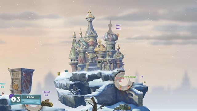 Worms WMD Gameplay Part 2 - "SATELLITE OF DOOM, ARMAGEDDON, TEAMED UP ON!" (AI Match) смотреть онлайн