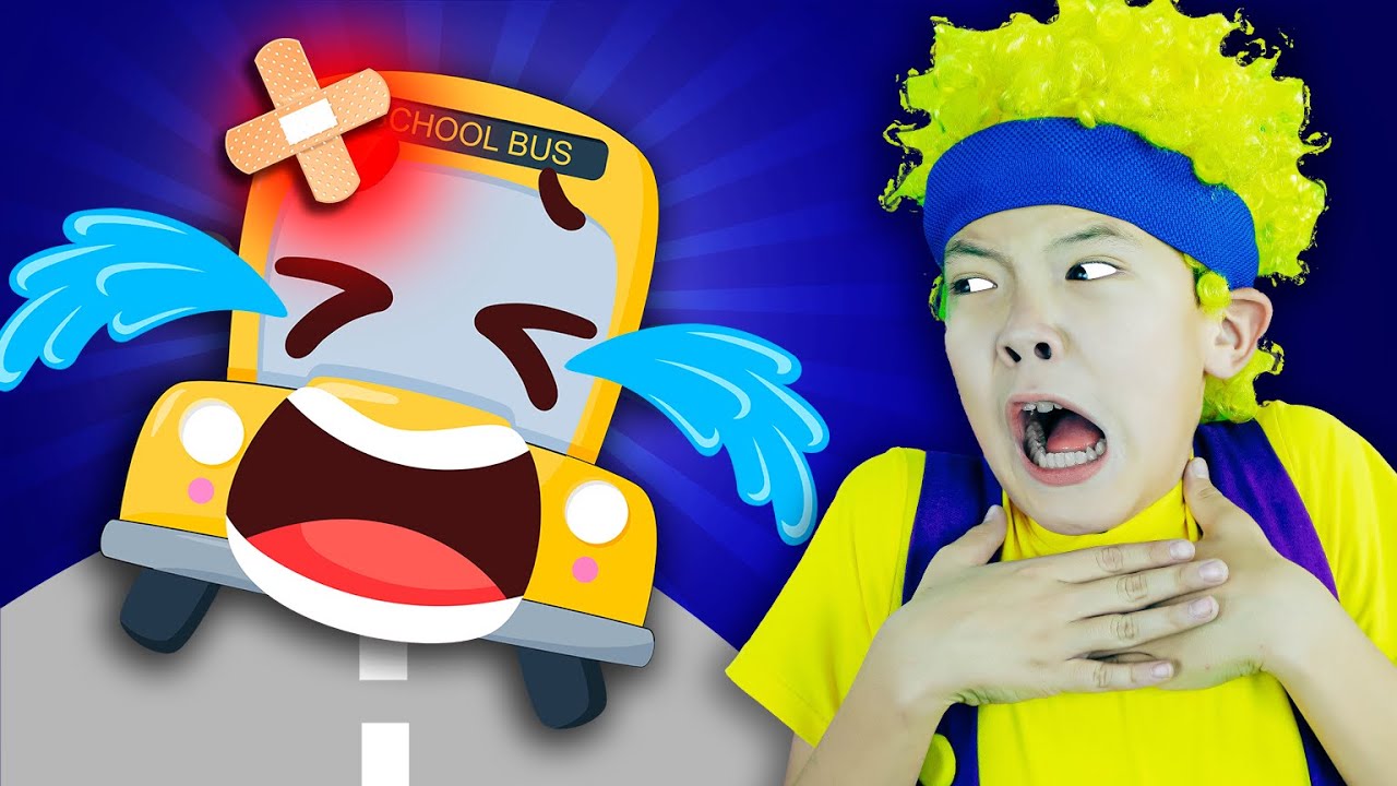 Пять маленьких автобусов прыгают по дороге | Детские рифмы и детские песни смотреть онлайн