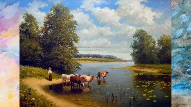 Деревенские мотивы в живописи смотреть онлайн