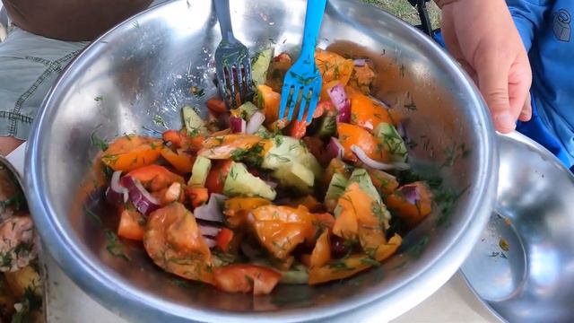 Рыбалка! Просто Огонь! Часть 1! ПЕРВЫЙ Ванин трофей! Вкусный ужин! №34 смотреть онлайн