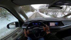 2023 Volkswagen Multivan T7 Long 2.0 TSI DSG | winter & snow POV test drive