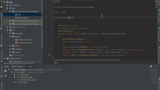 Java Android App calling .NET Core Service using Add ServiceStack Reference смотреть онлайн