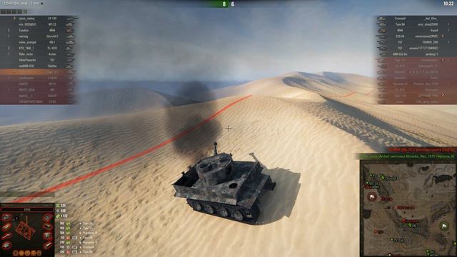 Tiger 131, Песчаная река, Стандартный бой смотреть онлайн