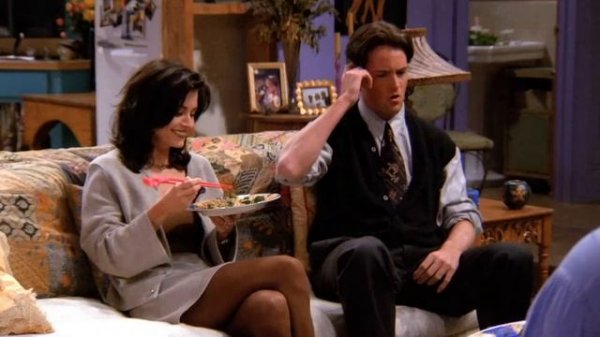 Чендлер и Моника 1х08