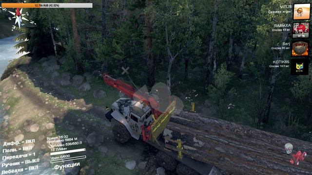Spintires - stream. Карта "Где-то в области" (Ramaxa)(Обзор) смотреть онлайн
