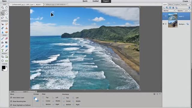 Combine Photos in Photoshop Elements using Copy-and-Paste смотреть онлайн