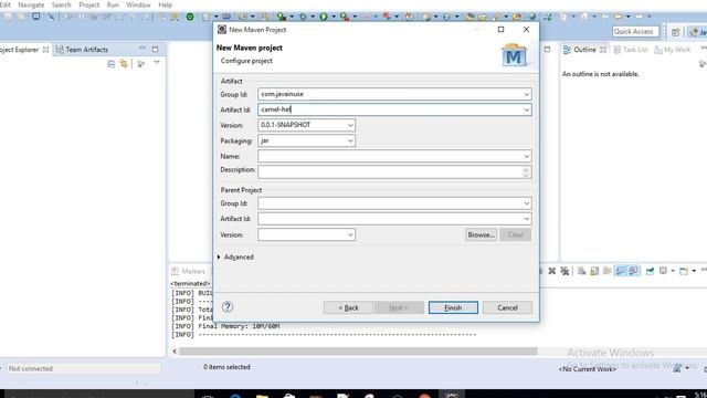 Apache Camel+JBoss Fuse Hello World смотреть онлайн