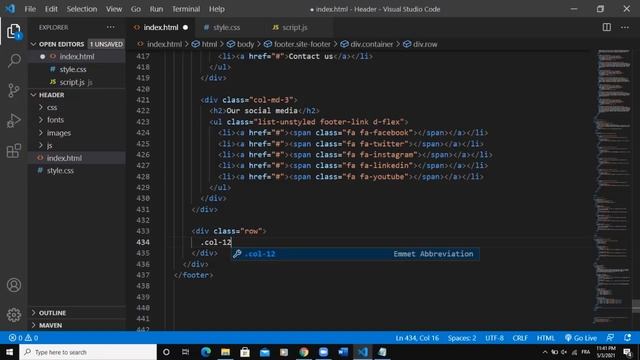 Responsive Website Footer Section Using Bootstrap 5 смотреть онлайн