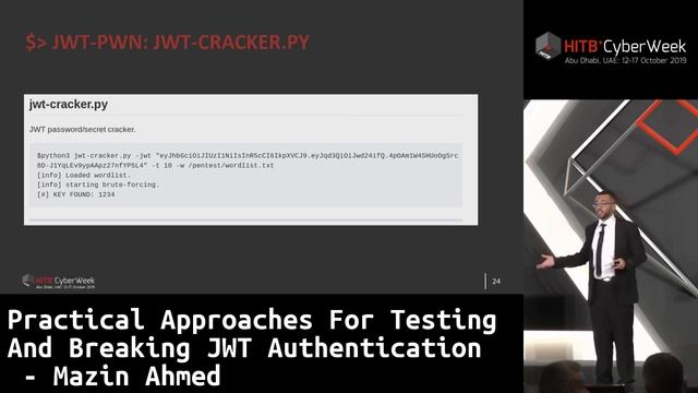 #HITBCyberWeek #CommSec Practical Approaches For Testing And Breaking JWT Auth - Mazin Ahmed смотреть онлайн