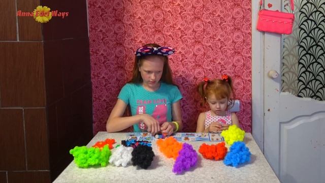 Собираем фигурки из пушистых шариков Банчемс, часть 2. Bunchems kit part 2. смотреть онлайн