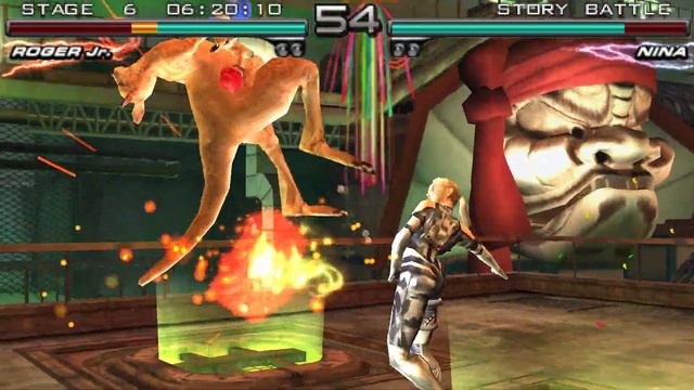 Tekken Dark Resurrection Story Battle - Roger Jr (PPSSPP) смотреть онлайн