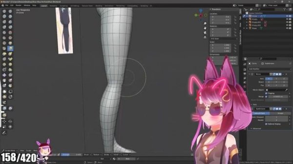 How I Model 3D Anime Base Body From SCRATCH! In BLENDER! [ブルアカ][Blue Archive][Little Shun]