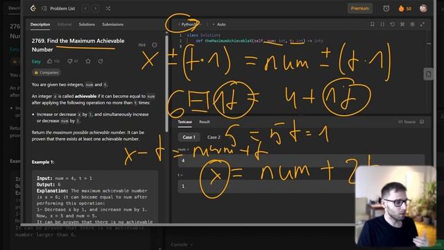 Double Your Coding Skills Python Challenge LeetCode 2769. Find the Maximum Achievable Number смотреть онлайн