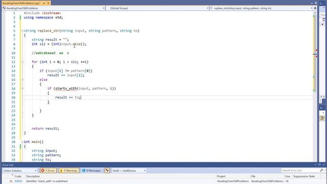 Replace A Substring in C++ (using functions) смотреть онлайн