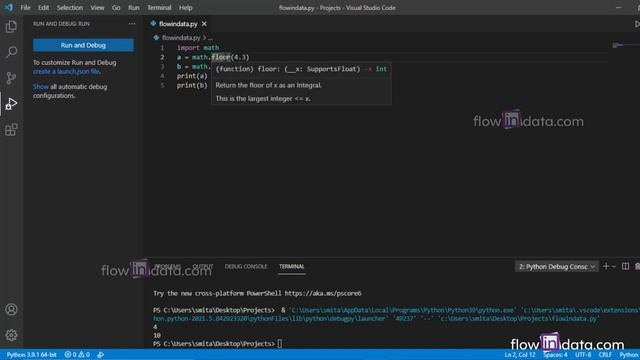 13.Python floor and ceil number function смотреть онлайн
