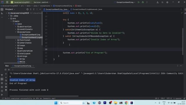 EXCEPTION HANDLING in Java | try-catch -finally | Checked and Unchecked Exceptions | Part 1 смотреть онлайн