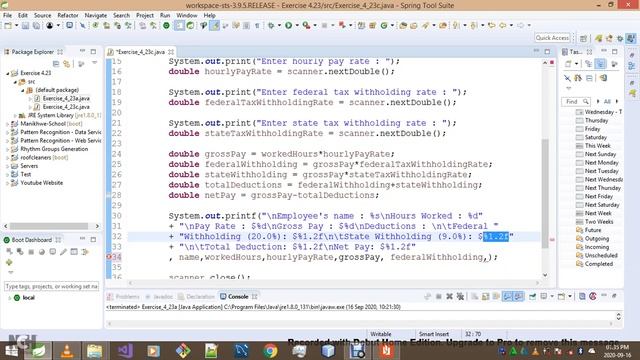 Introduction To Java Programming Exercise 4 23c смотреть онлайн