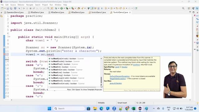 SESSION-12_Switch Case Examples In Java смотреть онлайн