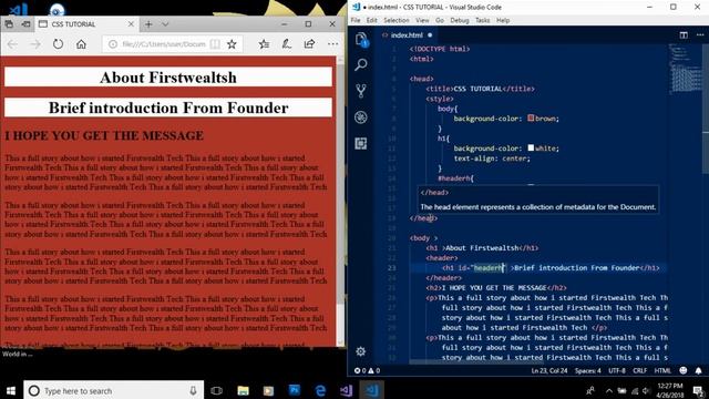 How to Style HTML using CSS(Introduction to CSS) смотреть онлайн