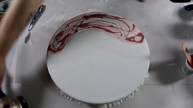 (319) Pink Acrylic Pour with Dutch Pour Technique смотреть онлайн