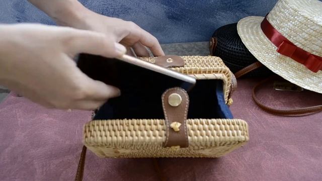 Прямоугольная сумка из ротанга - обзор в деталях смотреть онлайн