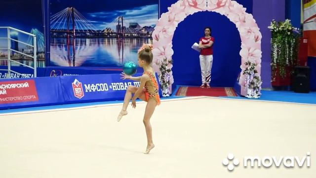 Кузьменко Виктория мяч Юные гимнастки 05 05 23 смотреть онлайн