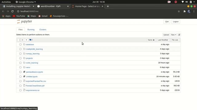 How to install Numpy, pandas, Jupyter Notebook, scikit-learn, maplotlib and word to number librarie смотреть онлайн