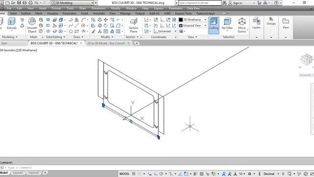 2D to 3D Model - Box Culvert - AutoCAD смотреть онлайн