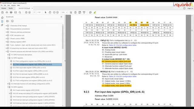 Stm32 Программирование GPIO часть 1. CMSIS / STM32 GPIO Programming Part 1 смотреть онлайн