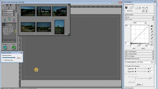 Настройка слайд сканера Nikon Coolscan IV ,для сканирования позитивных плёнок. смотреть онлайн