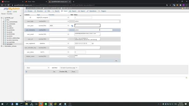 change password Wordpress in cPanel смотреть онлайн