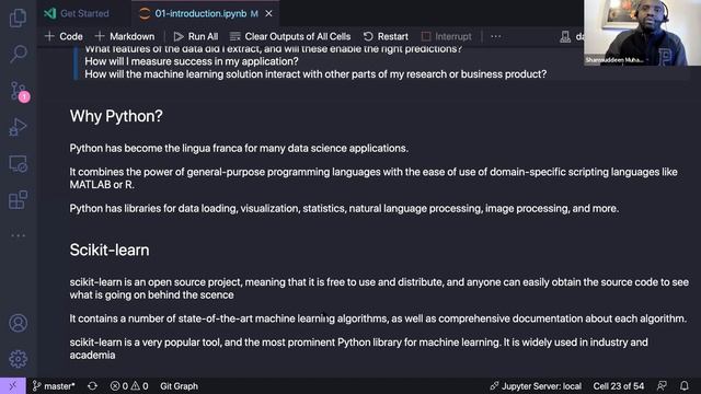 Sesson 1: Introductory session (Machine Learning with Python) study group смотреть онлайн